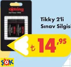 ROTRİNG TİKKY 2'Lİ SINAV SİLGİSİ ROTRİNG TİKKY 2'Lİ SINAV SİLGİSİ